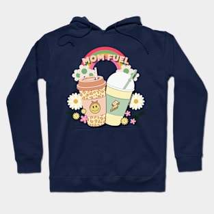 Mom fuel coffee retro groovy Hoodie